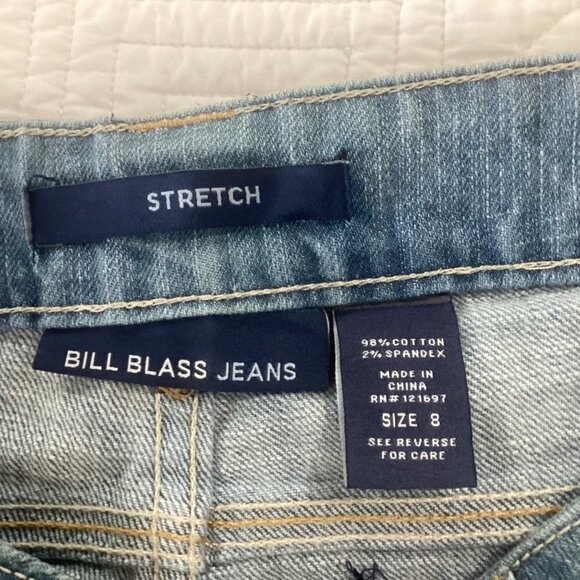 Vintage Bill Blass Casual Roll-Cuff Denim Shorts Size 8 - Picture 3 of 11